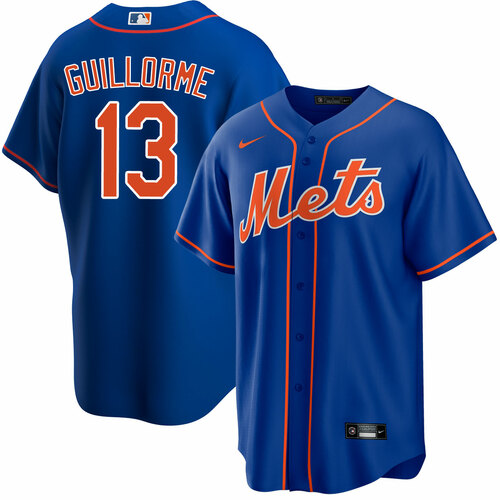 Men's New York Mets #13 Luis Guillorme Royal Cool Base Stitched Baseball Jersey